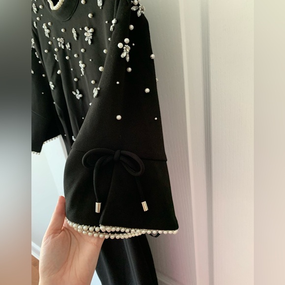 Karl Lagerfeld Pearl and Gem embellished Dress - Picture 4 of 6